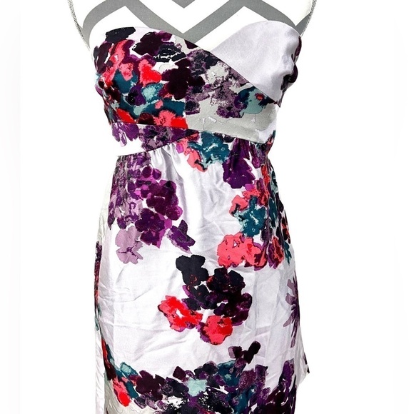 NWT - Tibi Strapless Floral Silk & Wool-blend Runway Dress - Size 0 - Picture 5 of 13